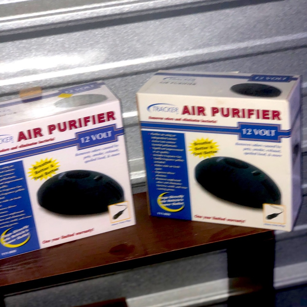 Tracker Travel Air Purifier with 12 volt car adapter